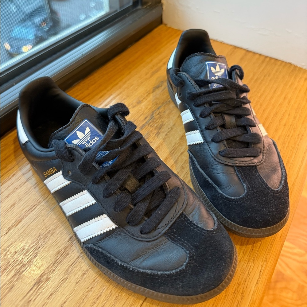 Adidas Samba Black Sneakers Size 4